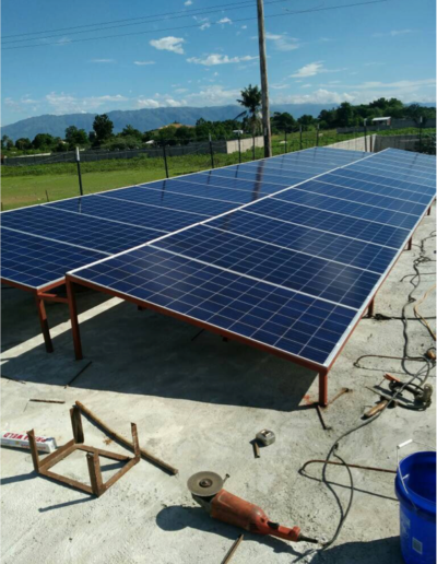 Additional solar panels for bottling system
